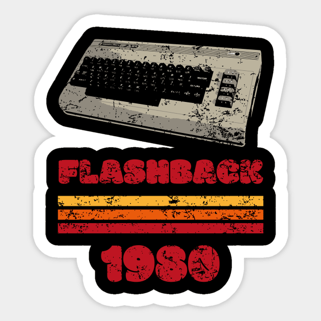 Flashback 80s Personal Computer Sticker by TEEWEB